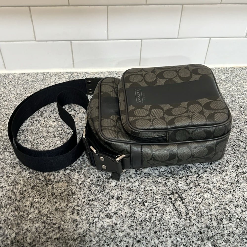 Coach - Heritage Stripe Flight Crossbody  - Coated Canvas - Picture 5 of 8
